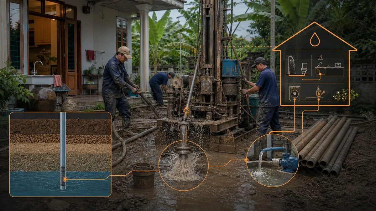 Vị trí đặt giếng